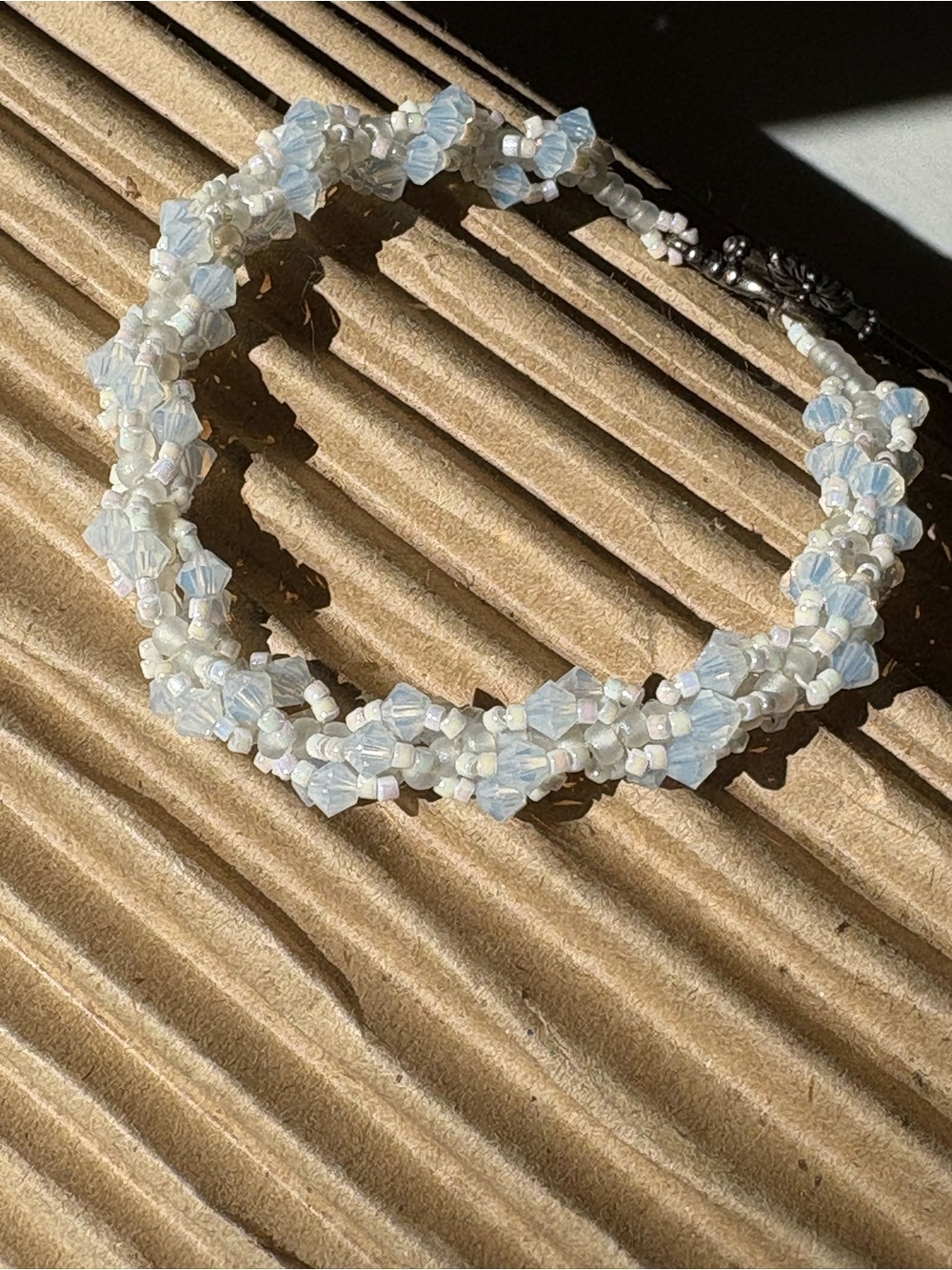 Handcrafted with Austrian Swarovski White Crystals Women's Bracelet
